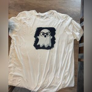White Ghost Graphic T-Shirt